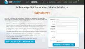 
							         Sainsburys EDI & API Full-Service Integration | B2BGateway								  
							    