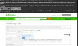 
							         Sainsbury's Jobs, Vacancies & Careers - totaljobs								  
							    