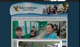 
							         Saint Ambrose Catholic School: Home								  
							    