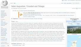 
							         Saint Augustine, Trinidad and Tobago - Wikipedia								  
							    