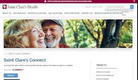 
							         Saint Clare's Connect | Saint Clare's Health System								  
							    