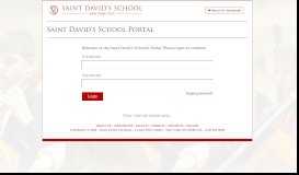 
							         Saint David's School Portal								  
							    