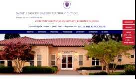 
							         Saint Frances Cabrini Catholic School - SchoolSpeak								  
							    