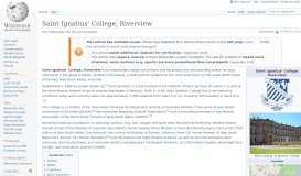 
							         Saint Ignatius' College, Riverview - Wikipedia								  
							    