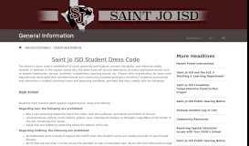 
							         Saint Jo ISD Dress Code								  
							    