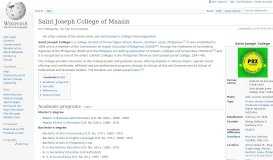 
							         Saint Joseph College of Maasin - Wikipedia								  
							    