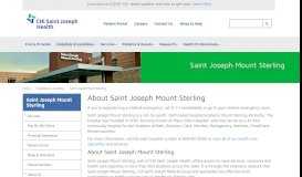 
							         Saint Joseph Mount Sterling | CHI Saint Joseph Health								  
							    