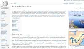 
							         Saint Lawrence River - Wikipedia								  
							    