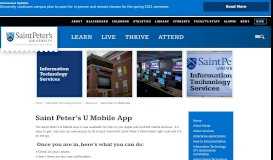 
							         Saint Peter's U Mobile App - Saint Peter's University								  
							    
