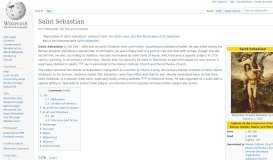 
							         Saint Sebastian - Wikipedia								  
							    