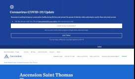 
							         Saint Thomas Health | Ascension								  
							    