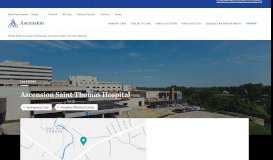 
							         Saint Thomas West Hospital | Saint Thomas Health								  
							    