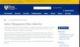 
							         Salary Management Data Collection | UPenn ISC								  
							    