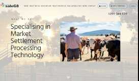 
							         saleG8 livestock auction software - Market Settlement Technology								  
							    