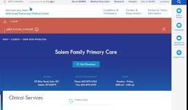 
							         Salem Family Primary Care | BIDMC - Beth Israel Deaconess Medical ...								  
							    