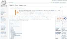 
							         Salem State University - Wikipedia								  
							    