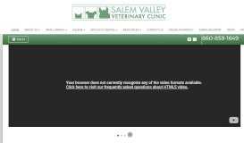 
							         Salem Valley Veterinary Clinic								  
							    