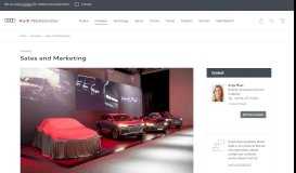 
							         Sales and Marketing | Audi MediaCenter								  
							    