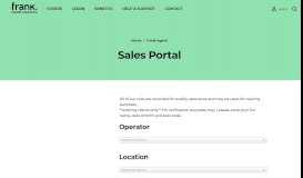 
							         Sales Portal - Frank Health Insurance								  
							    