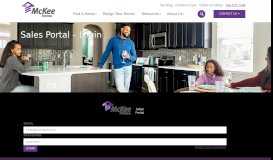 
							         Sales Portal Login - McKee Homes								  
							    