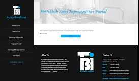 
							         Sales Representative Portal - BTI Aqua Solutions								  
							    