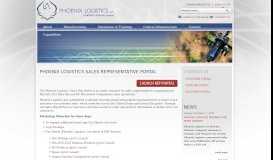 
							         Sales Representatives Resource Portal — Phoenix Logistics								  
							    