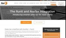 
							         Sales Tax Simplified with the Runit and AvaTax Integration - Runit, Inc.								  
							    