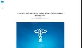 
							         Salesforce 2017 Connected Patient Report: Patient/Member Contact ...								  
							    