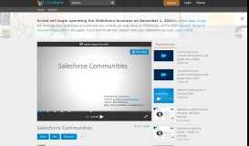 
							         Salesforce Communities - SlideShare								  
							    