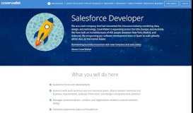 
							         Salesforce Developer position - CoverWallet								  
							    