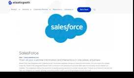 
							         SalesForce - Elastic Path								  
							    
