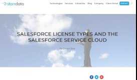 
							         Salesforce License Types and The Salesforce Service Cloud | StarrData								  
							    