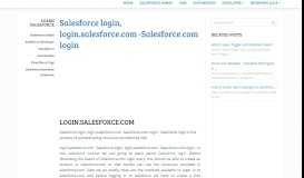 
							         Salesforce login, login.salesforce.com -Salesforce.com login								  
							    