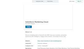 
							         Salesforce Marketing Cloud | LinkedIn								  
							    