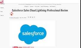 
							         Salesforce Sales Cloud Lightning Professional First Looks - Review ...								  
							    