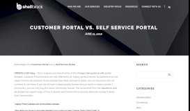 
							         Salesforce Self Service Portal vs Customer | ShellBlack.com								  
							    