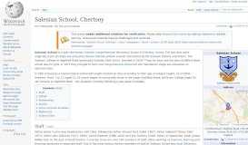 
							         Salesian School, Chertsey - Wikipedia								  
							    