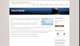 
							         Salisbury, MD CPAs Firm | Client Portal Page | Diehl Foraker CPAs, LLC								  
							    