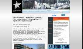 
							         SALIX HOMES CANON GREEN BLOCK FOR YOUNG ... - Salford Star								  
							    