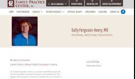 
							         Sally Ferguson-Avery | Family Practice Center PC								  
							    