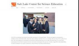 
							         Salt Lake Center for Science Education - Home								  
							    