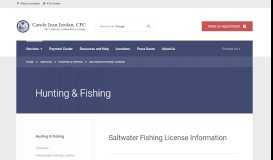 
							         Saltwater Fishing - Tax Collector, Indian River County								  
							    
