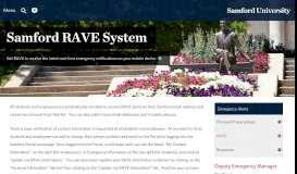 
							         Samford RAVE System - Samford University								  
							    