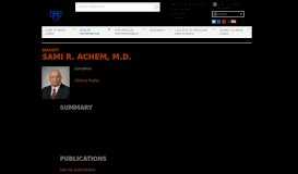 
							         Sami R. Achem, M.D. - Mayo Clinic Faculty Profiles - Mayo Clinic ...								  
							    