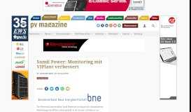 
							         Samil Power: Monitoring mit VIPlant verbessert – pv magazine ...								  
							    