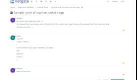 
							         Sample code of captive portal page | Netgate Forum								  
							    