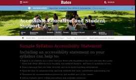 
							         Sample Syllabus Accessibility Statement | Accessible Education and ...								  
							    