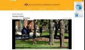 
							         Sample Video | Accelerated Learning Academy								  
							    