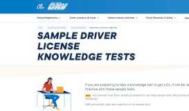 
							         Samples of Driver License Written Tests - DMV - CA.gov								  
							    