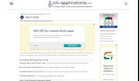 
							         Sam's Club Application, Jobs & Careers Online - Job-Applications.com								  
							    